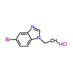 5-Bromo-1-ethyl-1H-benzimidazole hydrochloride (1:1) Structure