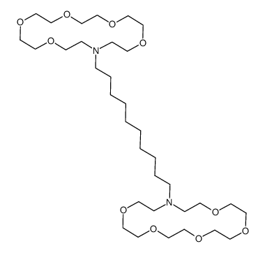 N-<10-(aza-18-crown-6)decyl>aza-18-crown-6结构式