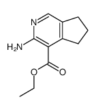 5H-Cyclopenta[c]pyridine-4-carboxylicacid,3-amino-6,7-dihydro-,ethylester(9CI)结构式