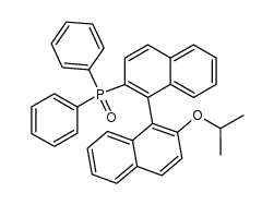 (S)-(-)-2-(diphenylphosphinyl)-2'-isopropoxy-1,1'-binaphthyl结构式