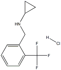 (1S)CYCLOPROPYL[2-(TRIFLUOROMETHYL)PHENYL]METHYLAMINE HYDROCHLORIDE结构式