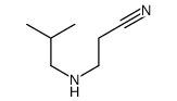 3-(2-methylpropylamino)propanenitrile Structure