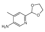 6-(1,3-dioxolan-2-yl)-4-methylpyridin-3-amine Structure