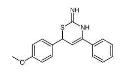 6-(4-methoxyphenyl)-4-phenyl-6H-1,3-thiazin-2-amine结构式