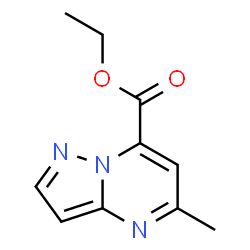 Ethyl 5-methylpyrazolo[1,5-a]pyrimidine-7-carboxylate结构式