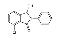7-chloro-3-hydroxy-2-phenyl-2,3-dihydro-1H-isoindol-1-one结构式