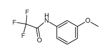 Acetamide, 2,2,2-trifluoro-N-(3-Methoxyphenyl)- structure