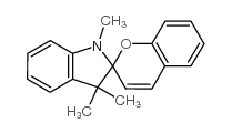 螺[1,3,3-三甲基吲哚-苯并二氢吡喃]结构式
