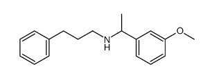 N-(3-phenylpropyl)-1-(3-methoxyphenyl)ethylamine结构式