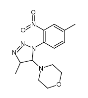 4,5-Dihydro-4-methyl-1-(4-methyl-2-nitrophenyl)-5-morpholino-1,2,3-triazole结构式