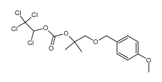 2-[2-methyl-1-(4-methoxyphenyl)methoxy]propyl-1',2',2',2'-tetrachloroethyl-carbonate结构式