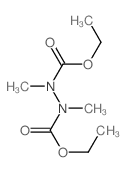 1,2-Hydrazinedicarboxylicacid, 1,2-dimethyl-, 1,2-diethyl ester structure