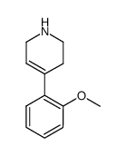 1,2,3,6-tetrahydro-4-(2-methoxyphenyl)pyridine Structure