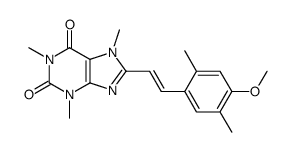 8-[(E)-2-(4-Methoxy-2,5-dimethylphenyl)vinyl]-1,3,7-trimethyl-3,7 -dihydro-1H-purine-2,6-dione Structure