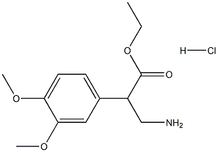 ethyl 3-amino-2-(3,4-dimethoxyphenyl)propanoate hcl structure