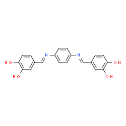 4,4'-[1,4-phenylenebis(nitrilomethylylidene)]di(1,2-benzenediol) Structure