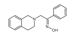 (E)-α-(1,2,3,4-Tetrahydro-2-isochinolyl)-acetophenonoxim结构式