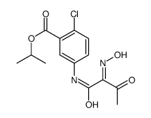 propan-2-yl 2-chloro-5-[[(2E)-2-hydroxyimino-3-oxobutanoyl]amino]benzoate Structure