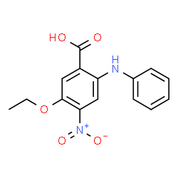 5-Nitro-4-ethoxy-diphenylamine-2-carboxylic acid结构式