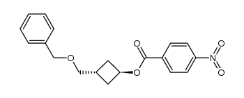 (1r,3r)-3-((苄氧基)甲基)环丁基4-硝基苯甲酸酯结构式