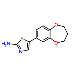 2-AMINO-5-(3,4-TRIMETHYLENEDIOXYPHENYL)THIAZOLE结构式