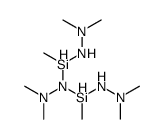 1,1-bis[(2,2-dimethylhydrazinyl)-methylsilyl]-2,2-dimethylhydrazine结构式