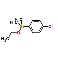 (4-Chlorophenyl)(ethoxy)dimethylsilane Structure