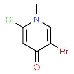 5-Bromo-2-chloro-1-methylpyridin-4(1H)-one结构式