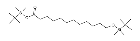 tert-butyldimethylsilyl 12-((tert-butyldimethylsilyl)oxy)dodecanoate结构式