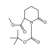 1-O-tert-butyl 2-O-methyl (2S)-6-oxopiperidine-1,2-dicarboxylate Structure