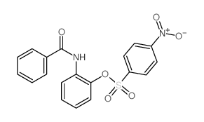 N-[2-(4-nitrophenyl)sulfonyloxyphenyl]benzamide Structure