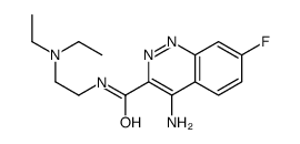 4-amino-N-[2-(diethylamino)ethyl]-7-fluorocinnoline-3-carboxamide Structure