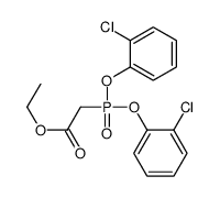 ethyl 2-bis(2-chlorophenoxy)phosphorylacetate Structure