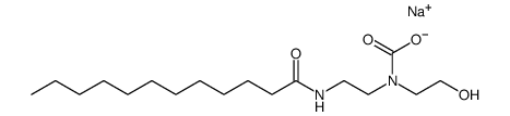 Sodium (2-dodecanamidoethyl)(2-hydroxyethyl)carbamate Structure