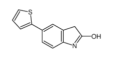 5-thiophen-2-yl-1,3-dihydroindol-2-one结构式