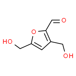 2-Furancarboxaldehyde, 3,5-bis(hydroxymethyl)- (9CI) Structure