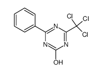 4-phenyl-6-trichloromethyl-1H-[1,3,5]triazin-2-one结构式