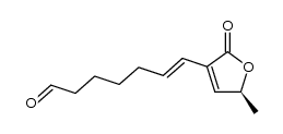 (S,E)-7-(5-methyl-2-oxo-2,5-dihydrofuran-3-yl)hept-6-enal Structure