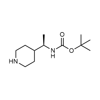 (R)-tert-Butyl (1-(piperidin-4-yl)ethyl)carbamate Structure