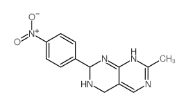 2-(4-(Hydroxy(oxido)amino)phenyl)-7-methyl-1,2,3,4-tetrahydropyrimido(4,5-d)pyrimidine Structure
