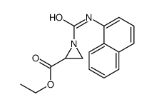 1-(1-Naphtylcarbamoyl)-2-aziridinecarboxylic acid ethyl ester Structure