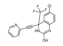 6-chloro-4-(2-pyridin-2-ylethynyl)-4-(trifluoromethyl)-1,3-dihydroquinazolin-2-one Structure