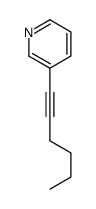 3-hex-1-ynylpyridine Structure