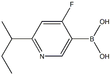 4-Fluoro-2-(sec-butyl)pyridine-5-boronic acid structure