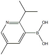5-Methyl-2-(iso-propyl)pyridine-3-boronic acid结构式