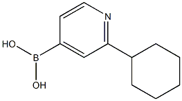 (2-cyclohexylpyridin-4-yl)boronic acid Structure