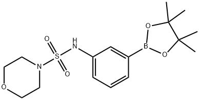N-[3-(4,4,5,5-tetramethyl-1,3,2-dioxaborolan-2-yl)phenyl]morpholine-4-sulfonamide Structure