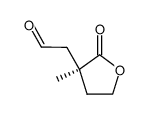(S)-2-(3-methyl-2-oxotetrahydrofuran-3-yl)acetaldehyde结构式