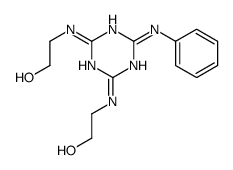 2-[[4-anilino-6-(2-hydroxyethylamino)-1,3,5-triazin-2-yl]amino]ethanol Structure