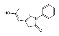 N-(5-oxo-1-phenyl-4H-pyrazol-3-yl)acetamide结构式